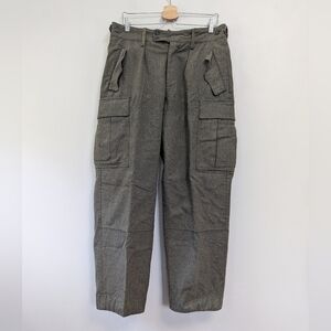 Vintage 60s Laule Murg German Wool Military Cargo Pants